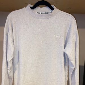 Mock neck oversized tee